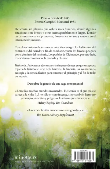 Contraportada Heliconia: Primavera