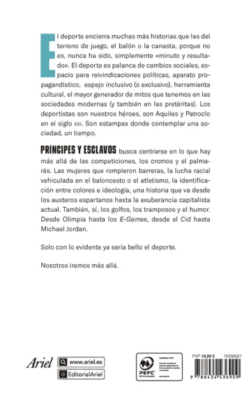 Contraportada Príncipes y esclavos