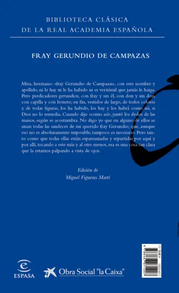 Contraportada Fray Gerundio de Campazas