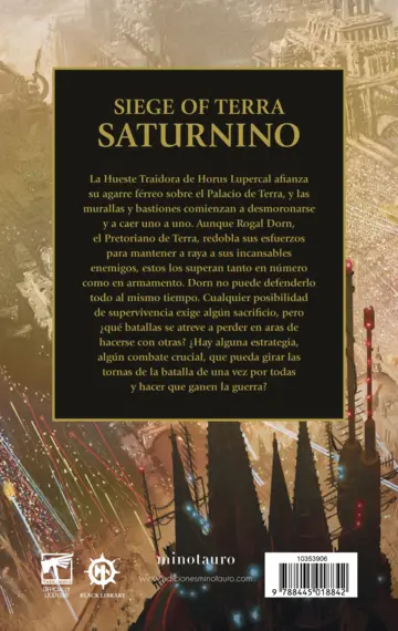 Contraportada The Horus Heresy: Siege of Terra nº 04 Saturnino