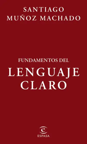 Portada Fundamentos del lenguaje claro