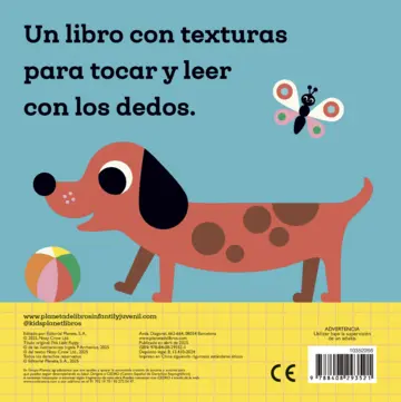 Contraportada ¡Hola, perrito! Libro con texturas