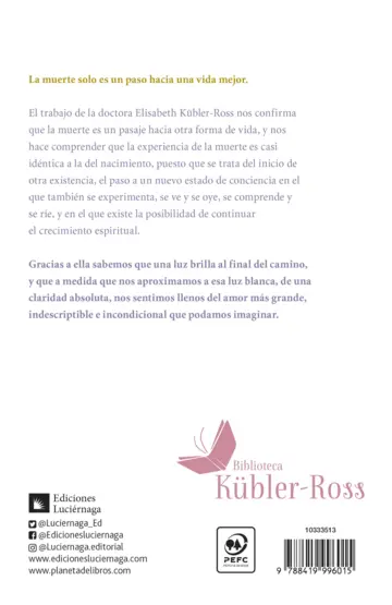 Contraportada La muerte: un amanecer (Edición mexicana)