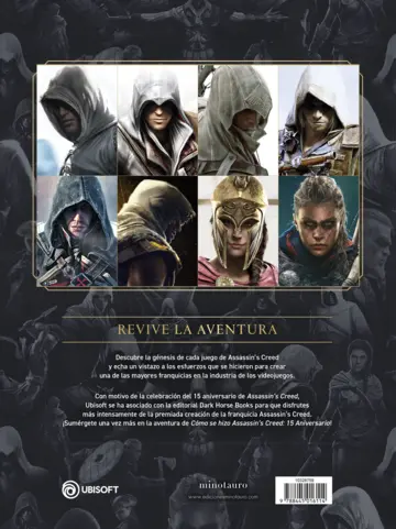 Contraportada Cómo se hizo Assassin's Creed. 15 aniversario