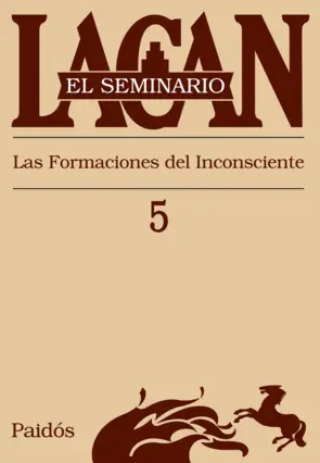 Portada Seminario, Libro 5. Lacan, J.
