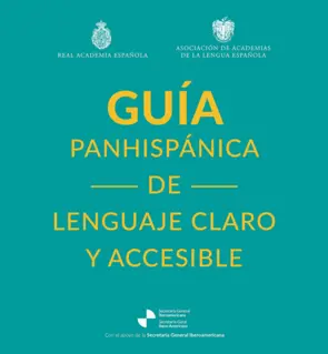 Portada Guía panhispánica de lenguaje claro y accesible