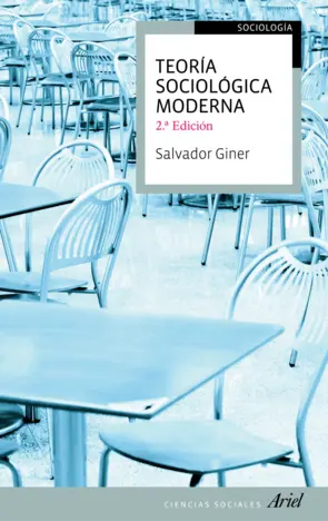 Portada Teoría sociológica moderna