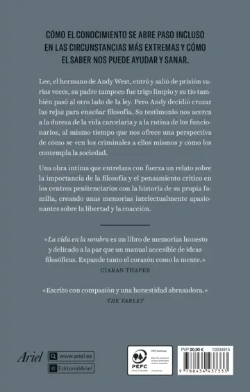 Contraportada La vida en la sombra