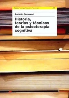 Portada Historia, teorías y técnicas de la psicoterapia cognitiva