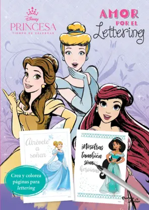 Portada Disney Princesas. Amor por el lettering