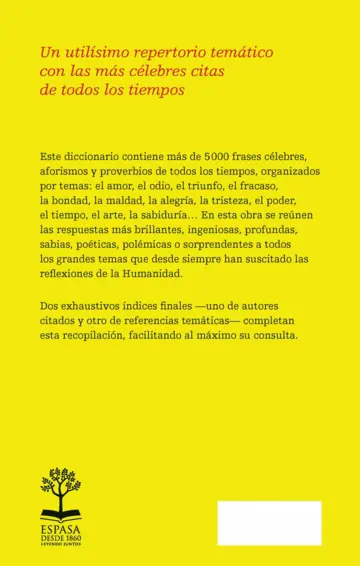 Contraportada Diccionario de citas