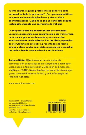 Contraportada Storytelling en una semana