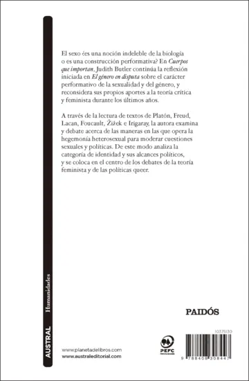 Contraportada Cuerpos que importan