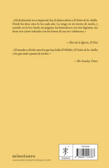 Contraportada El Señor de los Anillos nº 03/03 El Retorno del Rey (edición revisada)