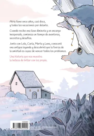 Contraportada Soy Atria. Con luz propia