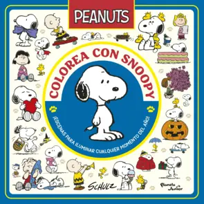 Portada Peanuts. Colorea con Snoopy