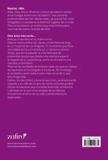 Contraportada Olvidé olvidarte