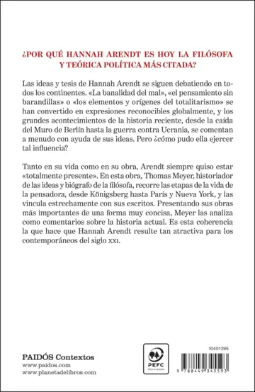 Contraportada Hannah Arendt