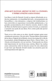 Miniatura contraportada Hannah Arendt