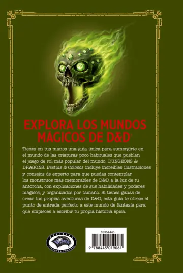 Contraportada Dungeons & Dragons. Bestias & Colosos