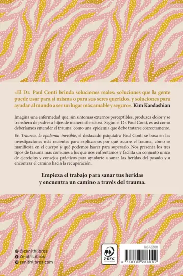 Contraportada Trauma, la epidemia invisible (Edición mexicana)