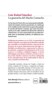 Miniatura contraportada La guaracha del macho Camacho (Spanish Edition)