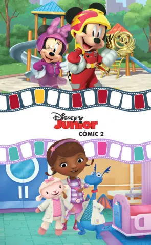Portada Disney Junior Cómic 2. Mickey: Aventuras sobre ruedas y Doctora Juguetes