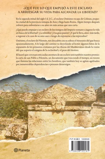 Contraportada El enigma del esclavo