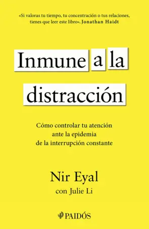 Portada Inmune a la distracción