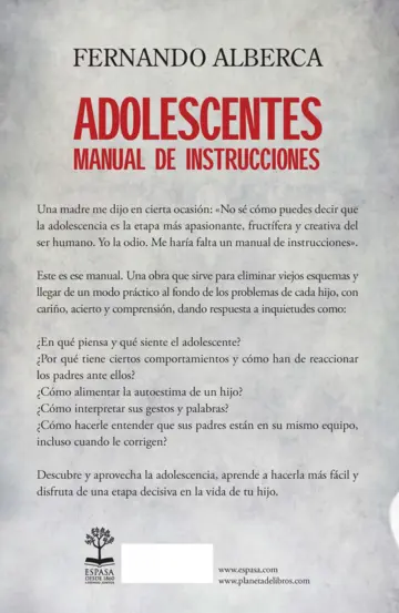 Contraportada Adolescentes manual de instrucciones