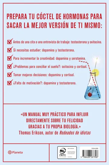 Contraportada Las seis hormonas que van a revolucionar tu vida (Edición mexicana)