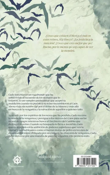 Contraportada Cado Ezechiar nº 01: El rey hueco