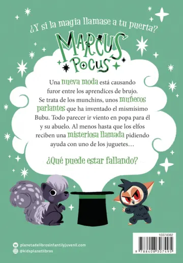 Contraportada Marcus Pocus 7. El ataque de los munchins