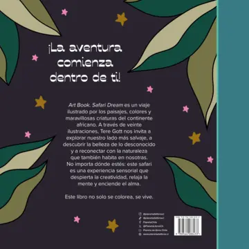 Contraportada Artbook. Safari dream