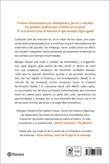 Contraportada Lo que nunca cambia (Edición mexicana)