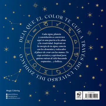 Contraportada Horóscopo para colorear