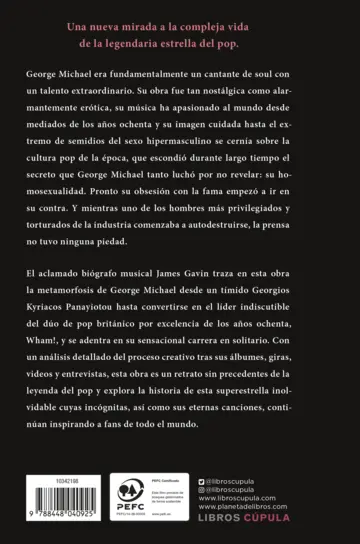 Contraportada George Michael. Una vida