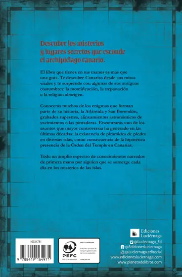 Contraportada Guía mágica de Canarias