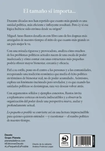 Contraportada Lo pequeño es posible