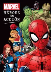 Portada Marvel. Héroes en acción