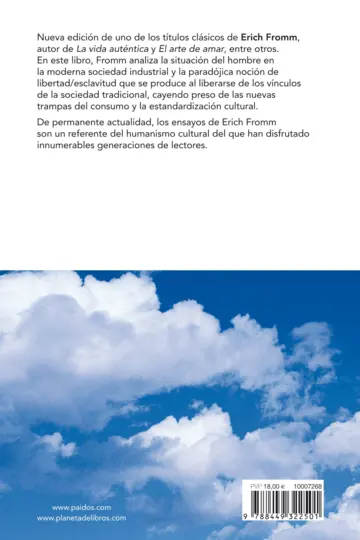 Contraportada El miedo a la libertad