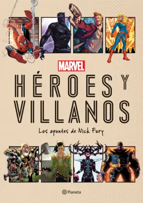 Portada Marvel. Héroes y villanos