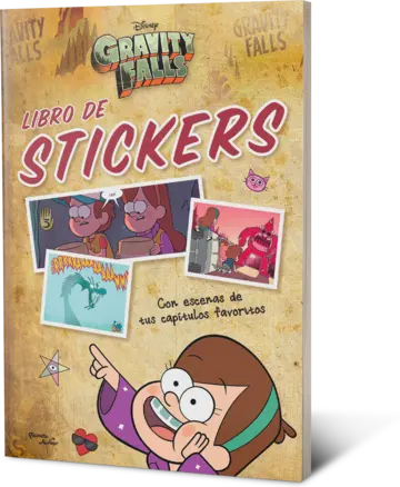 Portada Gravity Falls. Libro de stickers