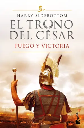 Portada Fuego y victoria (Serie El trono del césar 3)