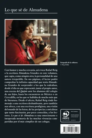 Contraportada Lo que sé de Almudena