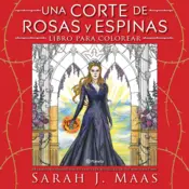 Portada Una corte de rosas y espinas. Libro para colorear