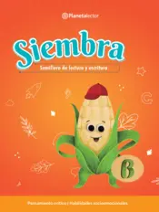 Portada Siembra. Libro del alumno B. Semillero de lectura y escritura.