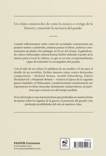 Contraportada El eco del tiempo
