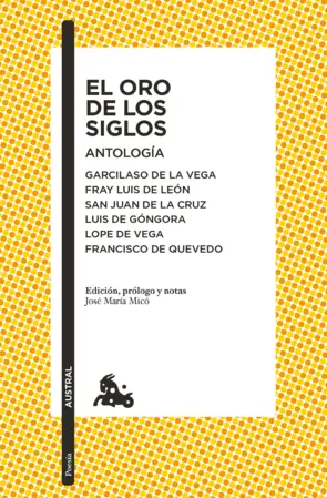 Portada El oro de los siglos. Antología