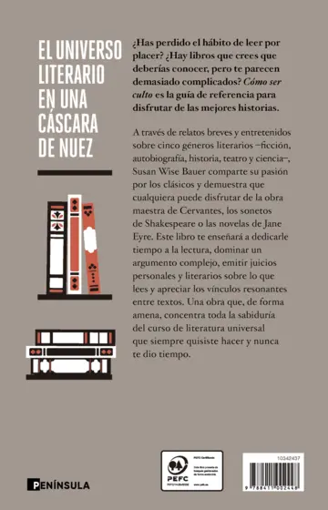 Contraportada Cómo ser culto